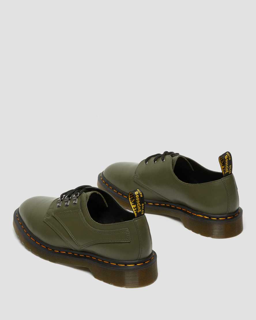 grüne dr. martens 1461 verso smooth herren-oxfordschuhe