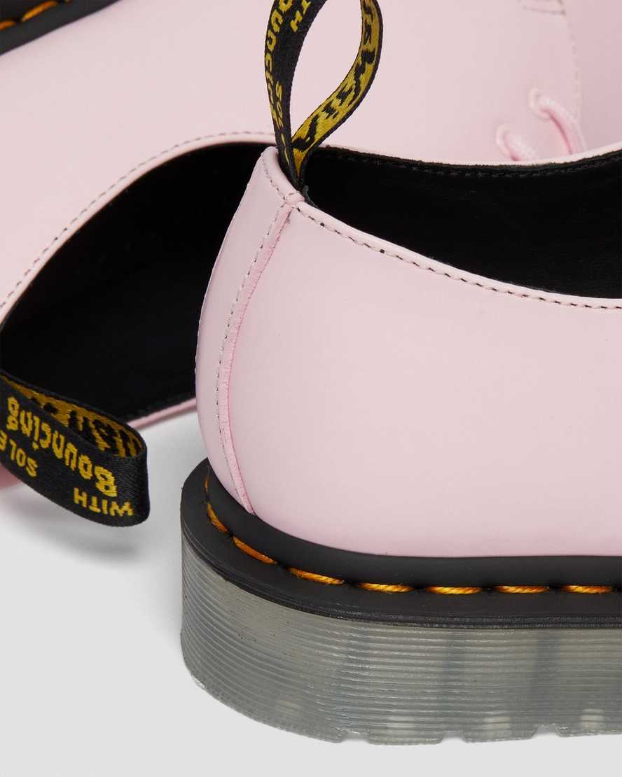 pinkfarbene dr. martens 1461 iced smooth herren-oxfordschuhe