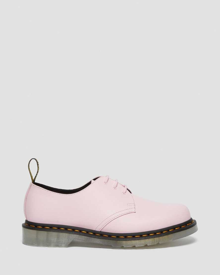 pinkfarbene dr. martens 1461 iced smooth herren-oxfordschuhe