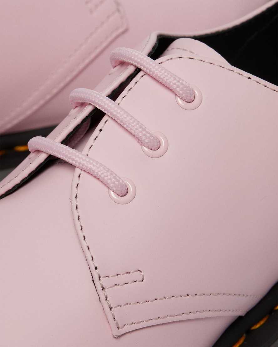 pinkfarbene dr. martens 1461 iced smooth herren-oxfordschuhe