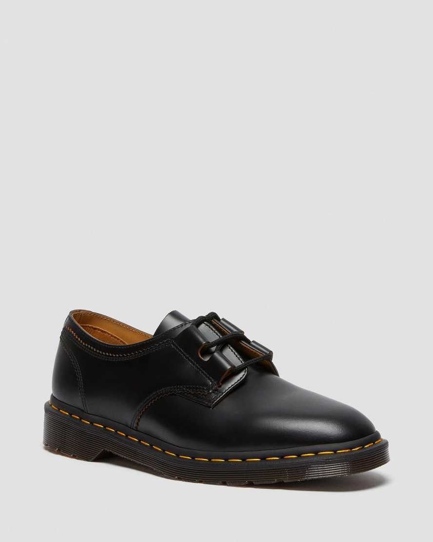 schwarze dr. martens 1461 ghillie herren-oxfordschuhe