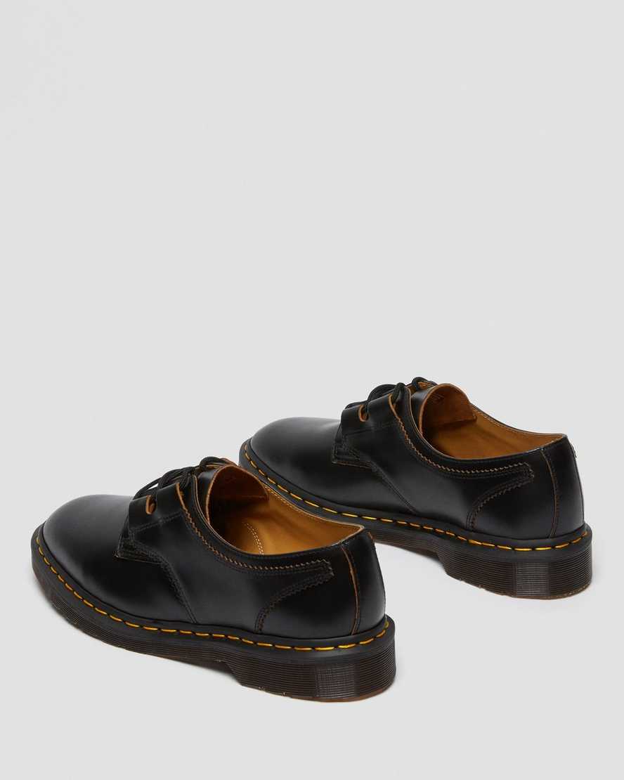 schwarze dr. martens 1461 ghillie herren-oxfordschuhe