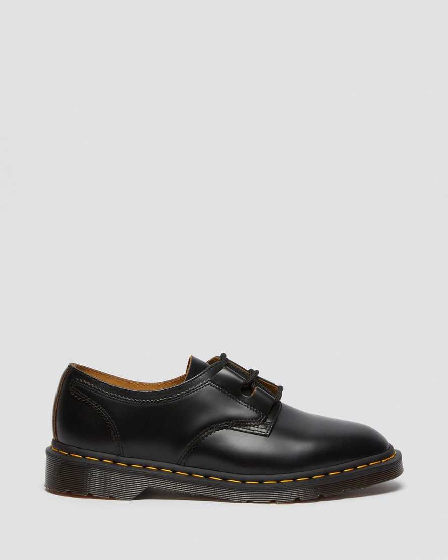 schwarze dr. martens 1461 ghillie herren-oxfordschuhe