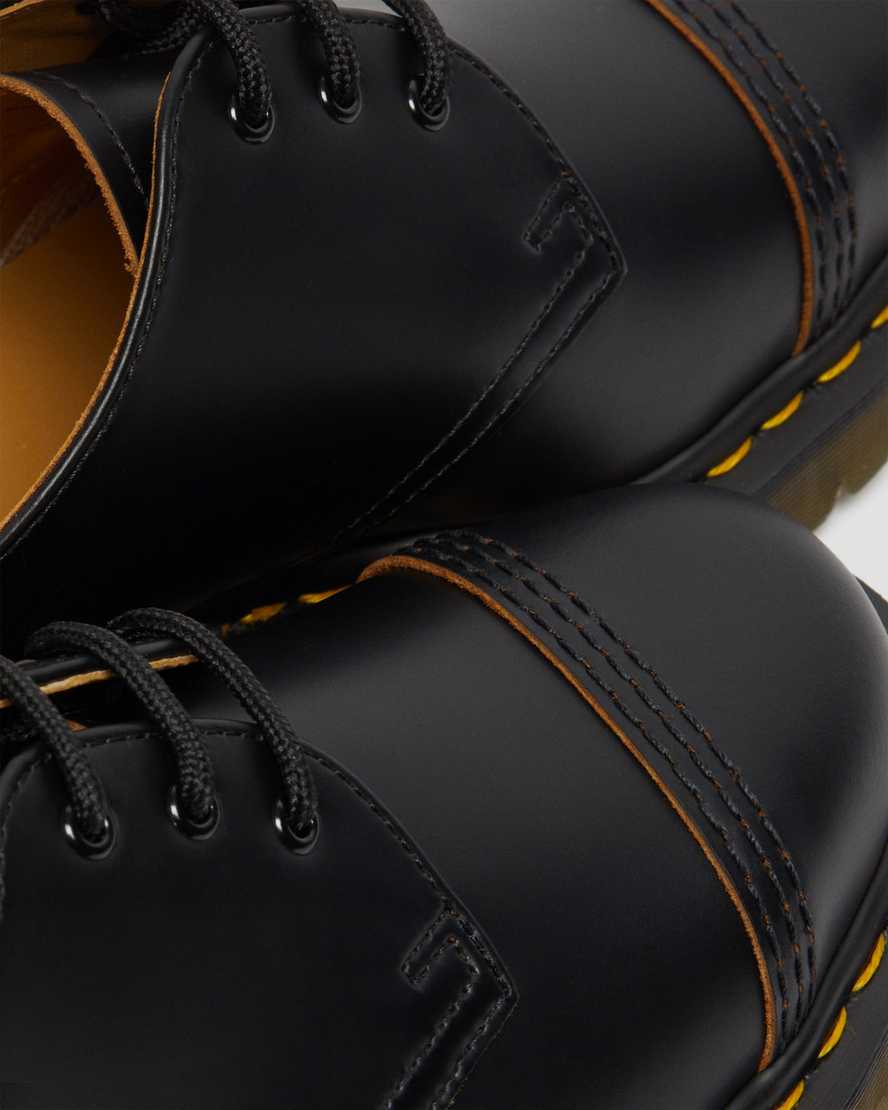 schwarze dr. martens 1461 bex zehenkappe vintage herren oxford schuhe
