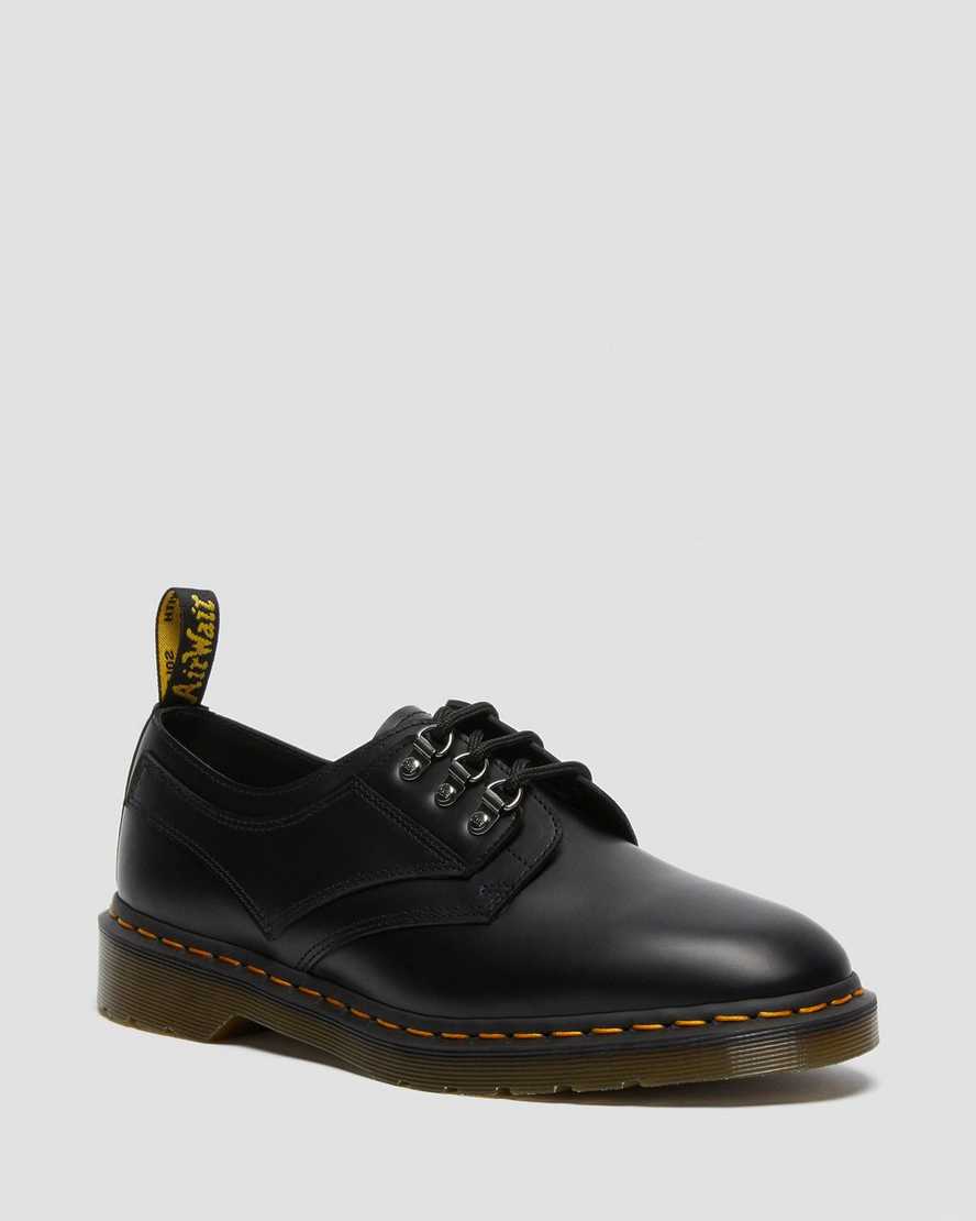 schwarze dr. martens 1461 verso smooth herren-oxfordschuhe