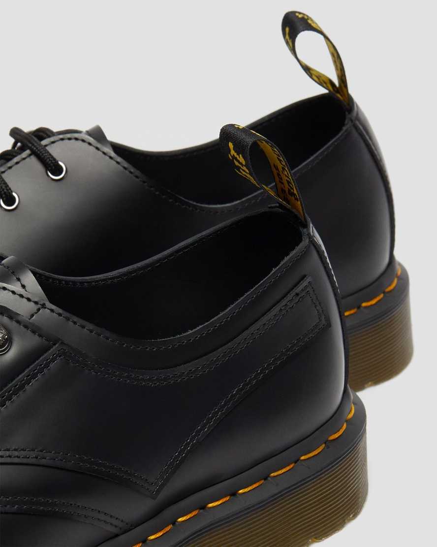 schwarze dr. martens 1461 verso smooth herren-oxfordschuhe