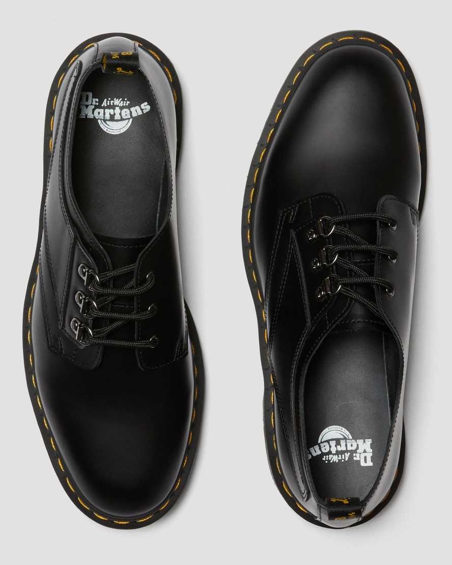 schwarze dr. martens 1461 verso smooth herren-oxfordschuhe