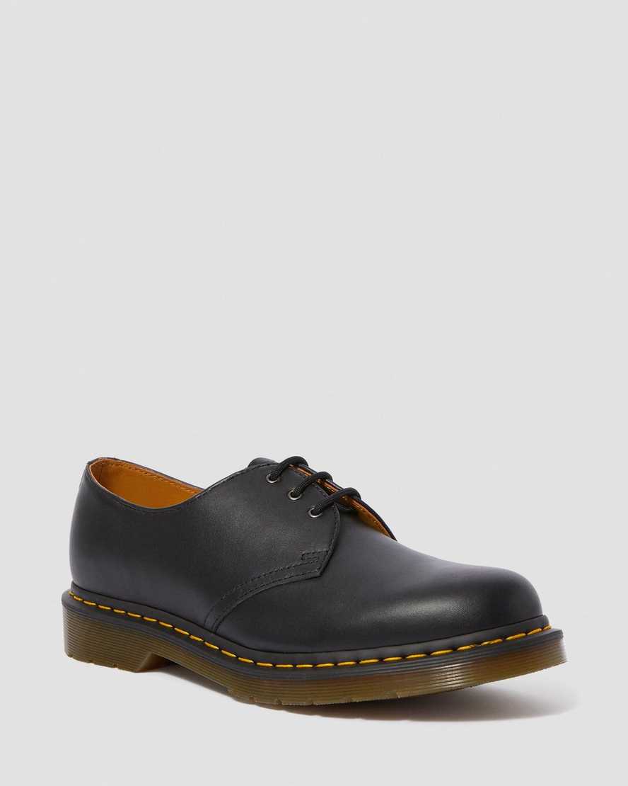 schwarze dr. martens 1461 nappa herren-oxfordschuhe