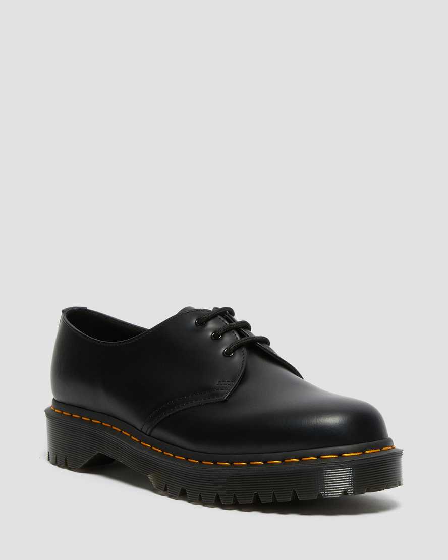 schwarze dr. martens 1461 bex smooth herren-oxfordschuhe