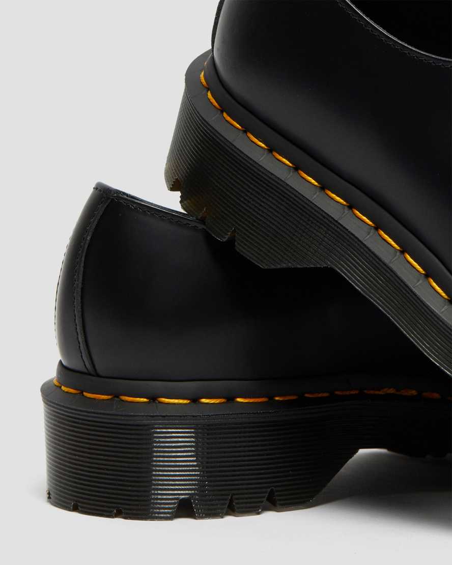 schwarze dr. martens 1461 bex smooth herren-oxfordschuhe