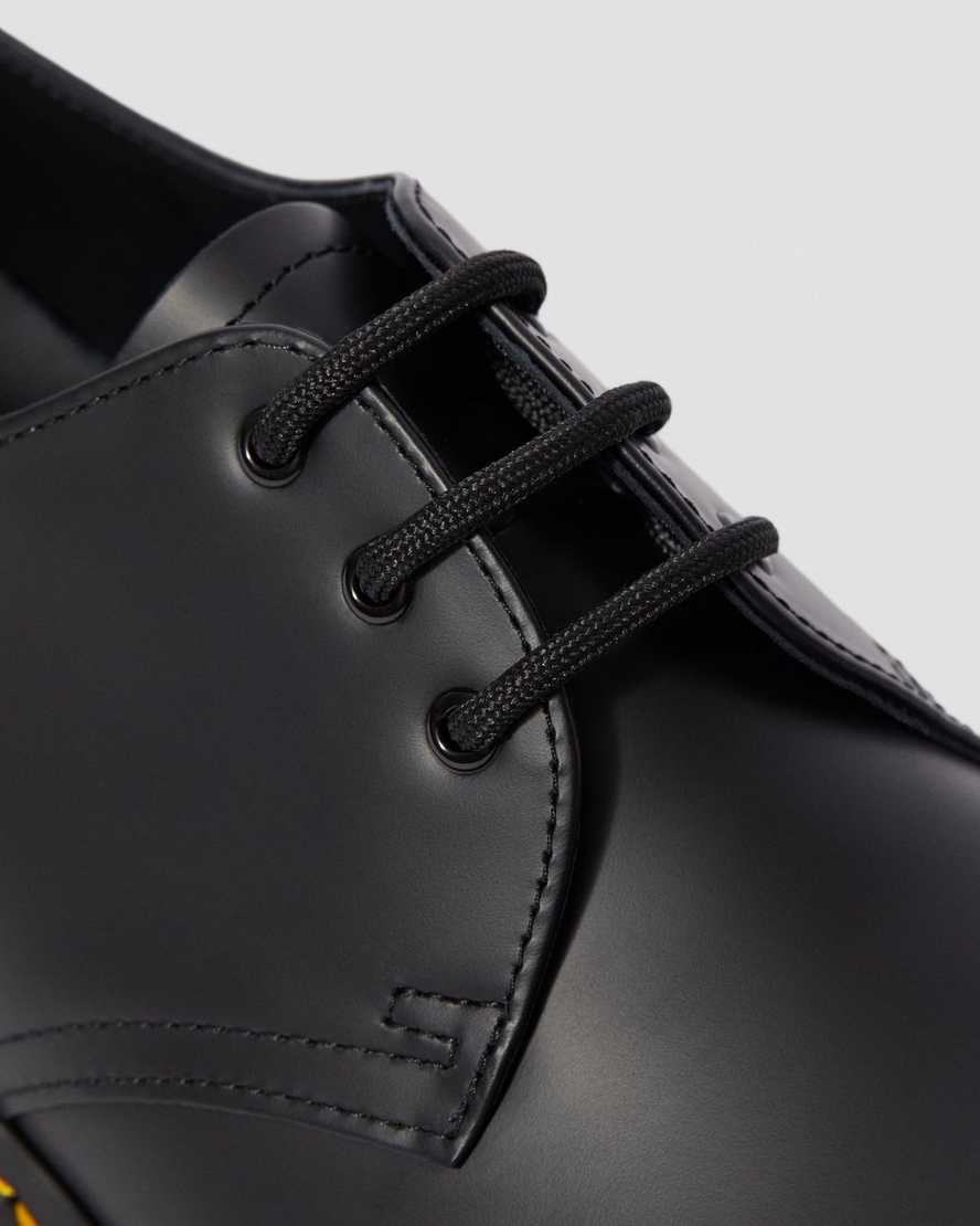 schwarze dr. martens 1461 bex smooth herren-oxfordschuhe