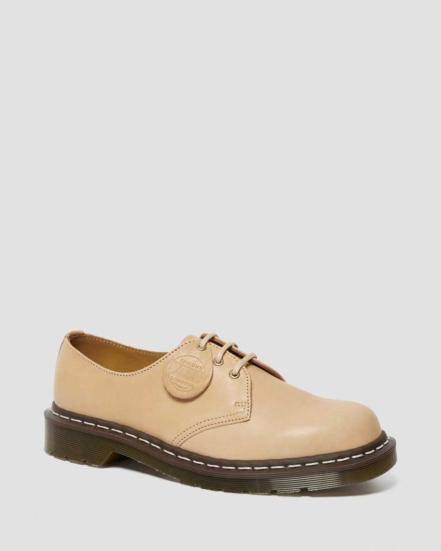 beige dr. martens 1461 veg tan herren-oxfordschuhe