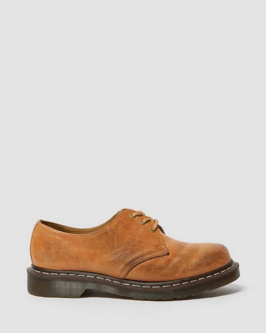 beige dr. martens 1461 veg tan herren-oxfordschuhe