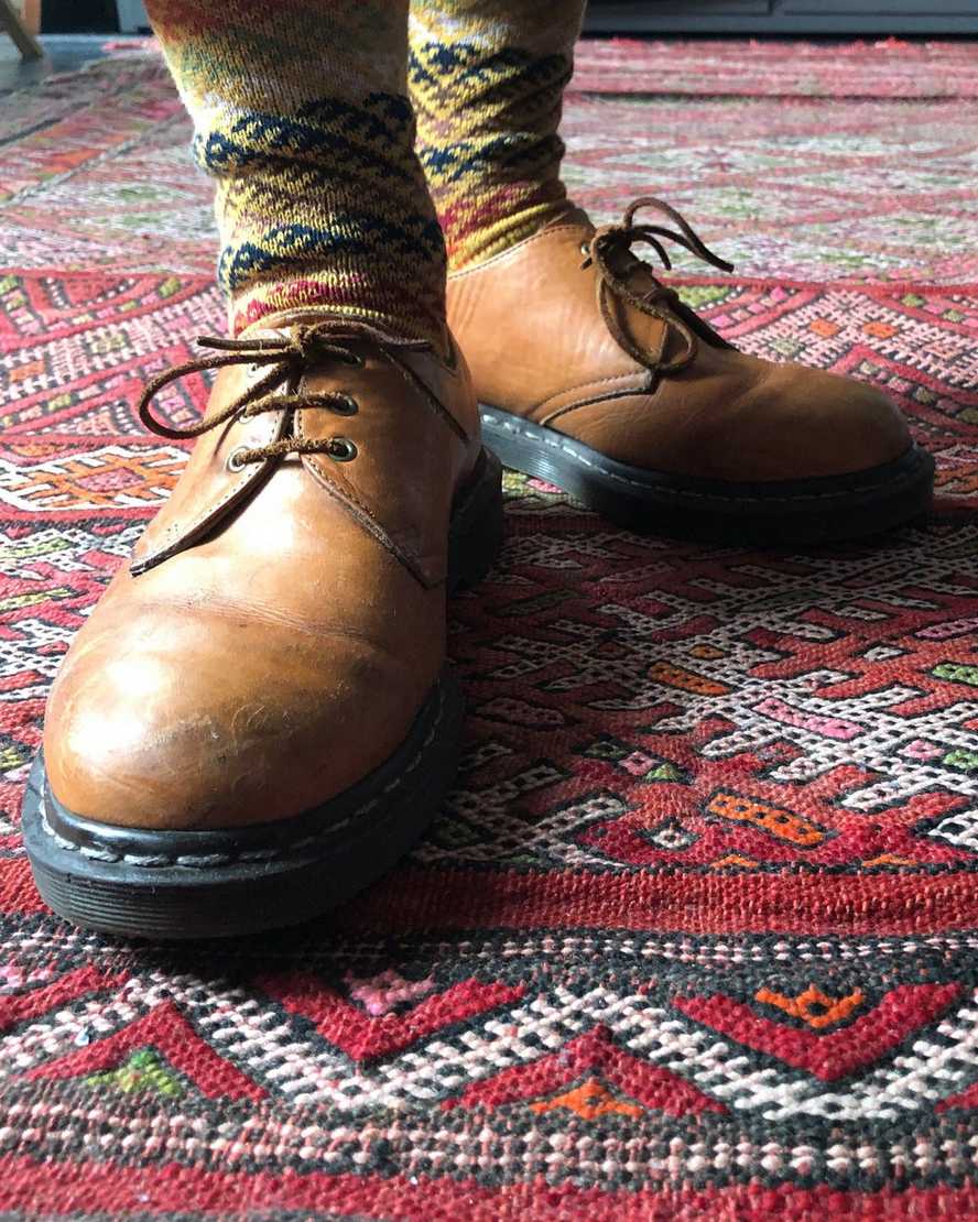 beige dr. martens 1461 veg tan herren-oxfordschuhe