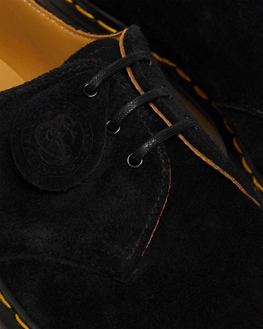 schwarze dr. martens 1461 herren-oxfordschuhe hergestellt in england