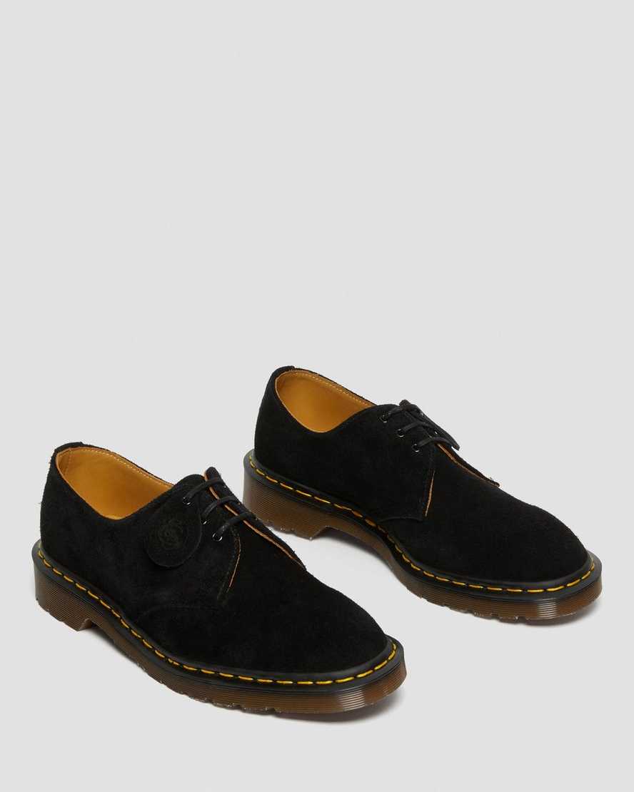 schwarze dr. martens 1461 herren-oxfordschuhe hergestellt in england