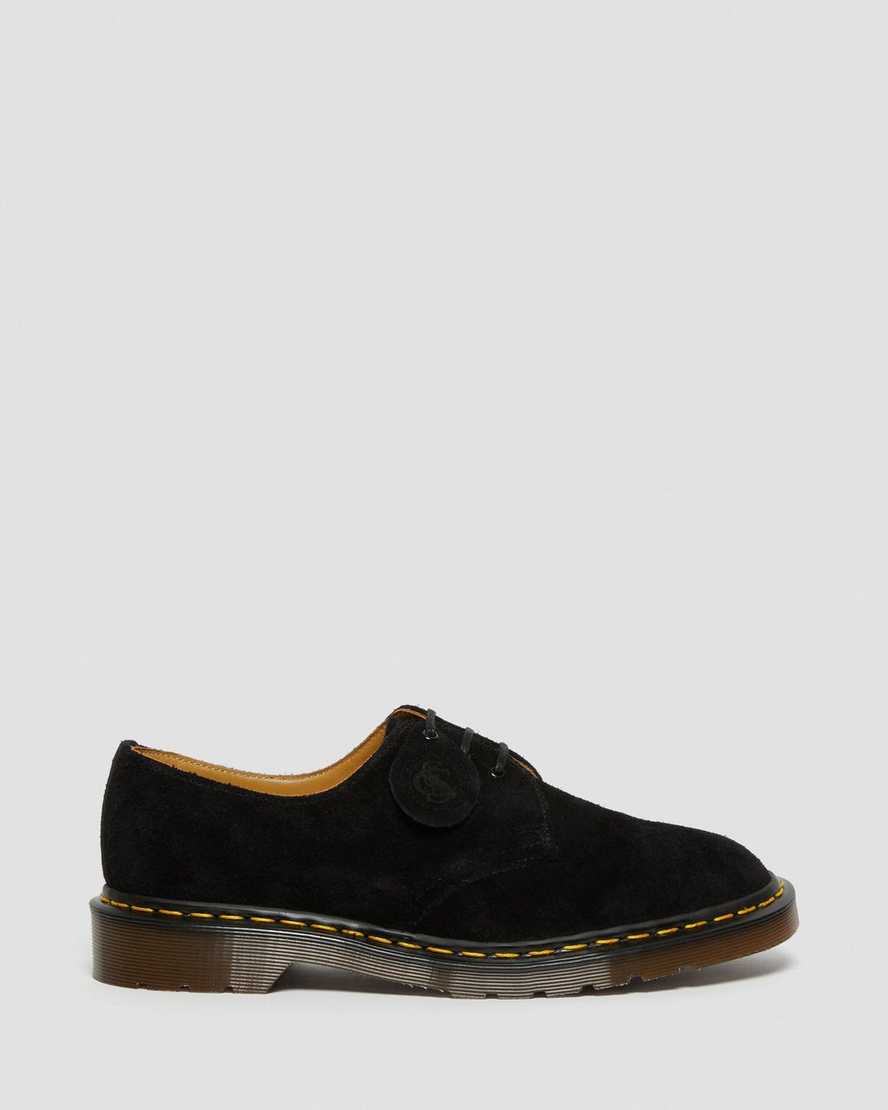 schwarze dr. martens 1461 herren-oxfordschuhe hergestellt in england