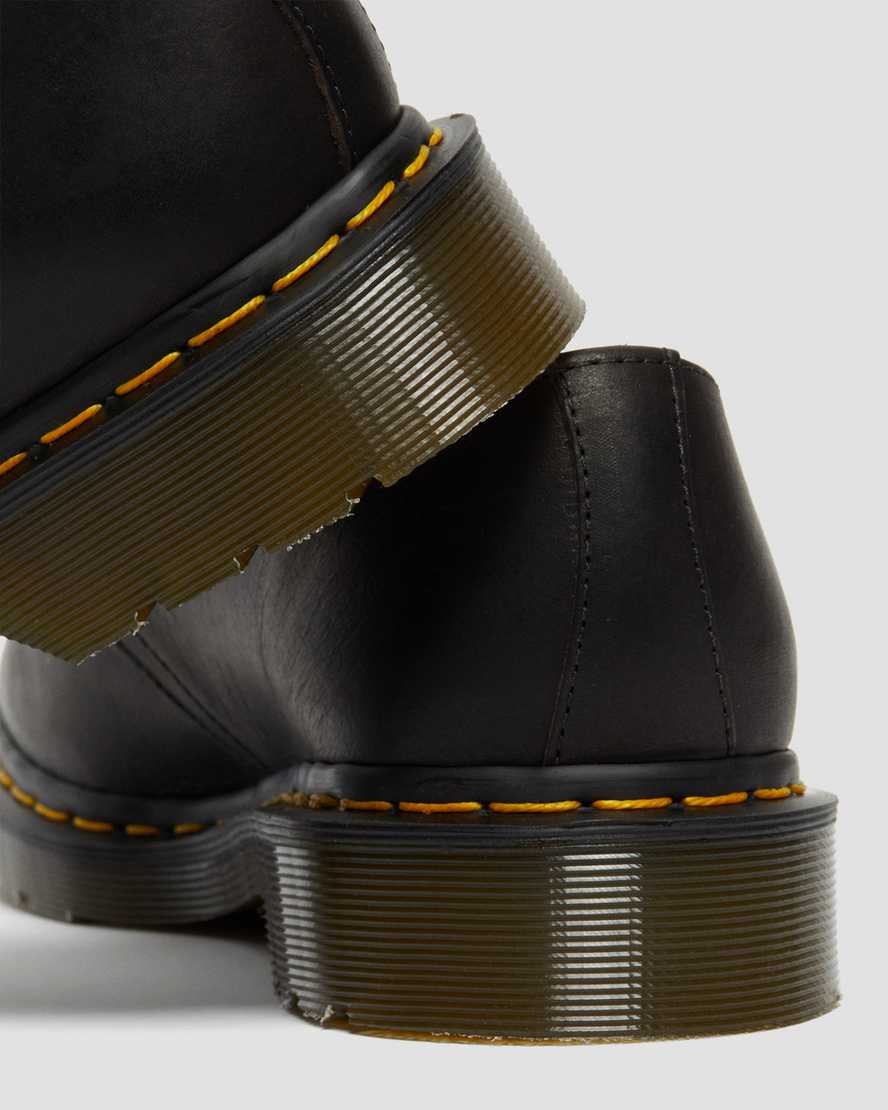 schwarze dr. martens 1461 classic oil herren-oxfordschuhe