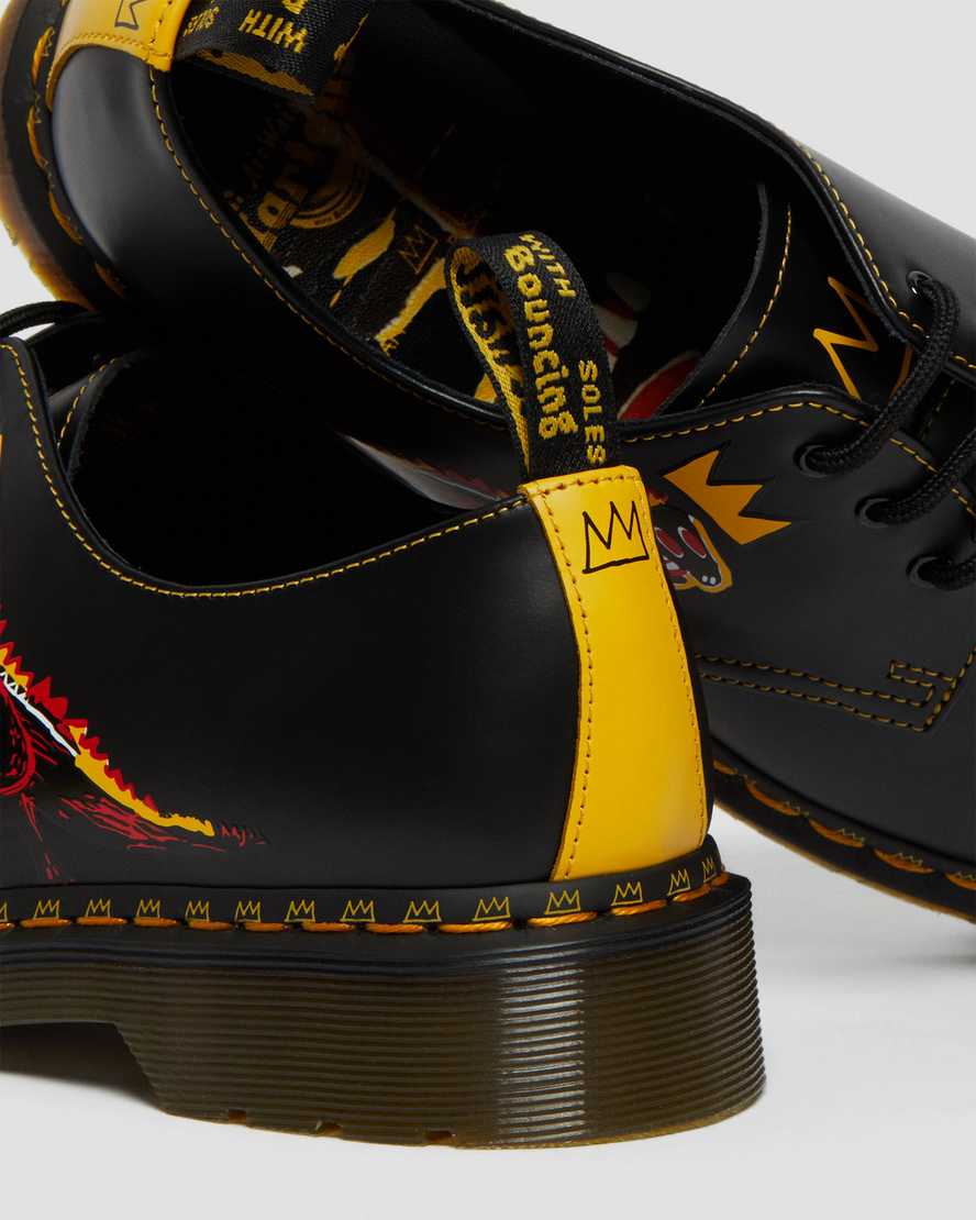 schwarze dr. martens 1461 basquiat herren-oxfordschuhe