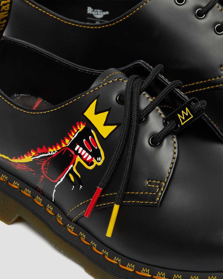 schwarze dr. martens 1461 basquiat herren-oxfordschuhe