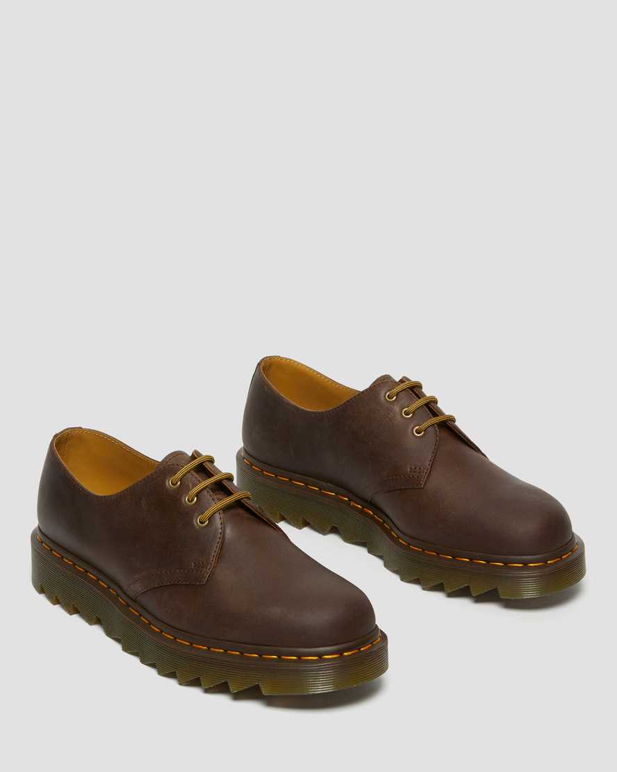 braune dr. martens 1461 ziggy herren-oxfordschuhe