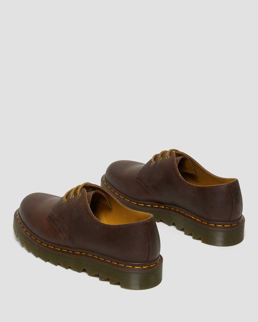 braune dr. martens 1461 ziggy herren-oxfordschuhe