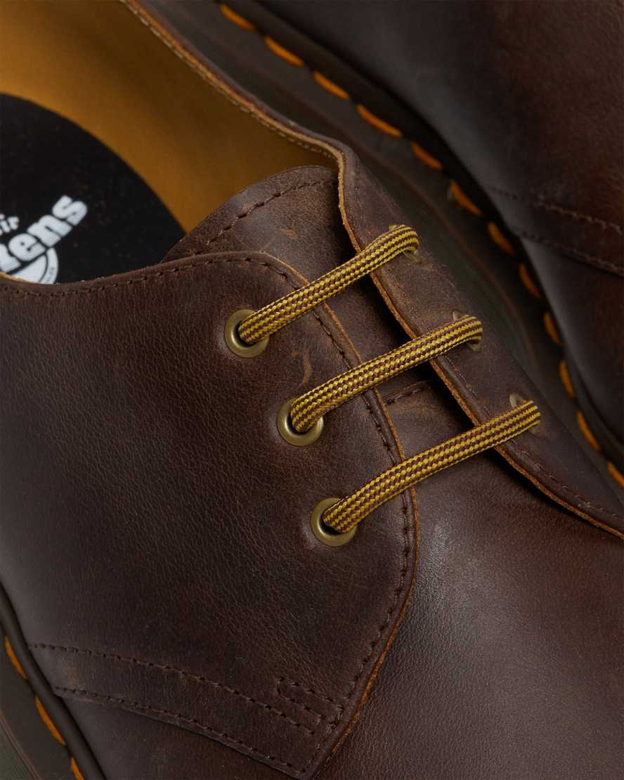 braune dr. martens 1461 ziggy herren-oxfordschuhe