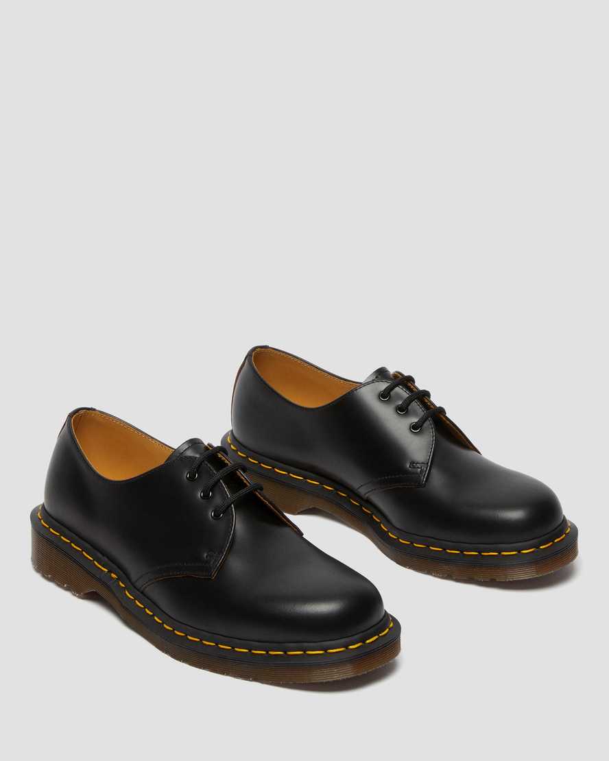 schwarze dr. martens 1461 vintage herren-oxfordschuhe hergestellt in england
