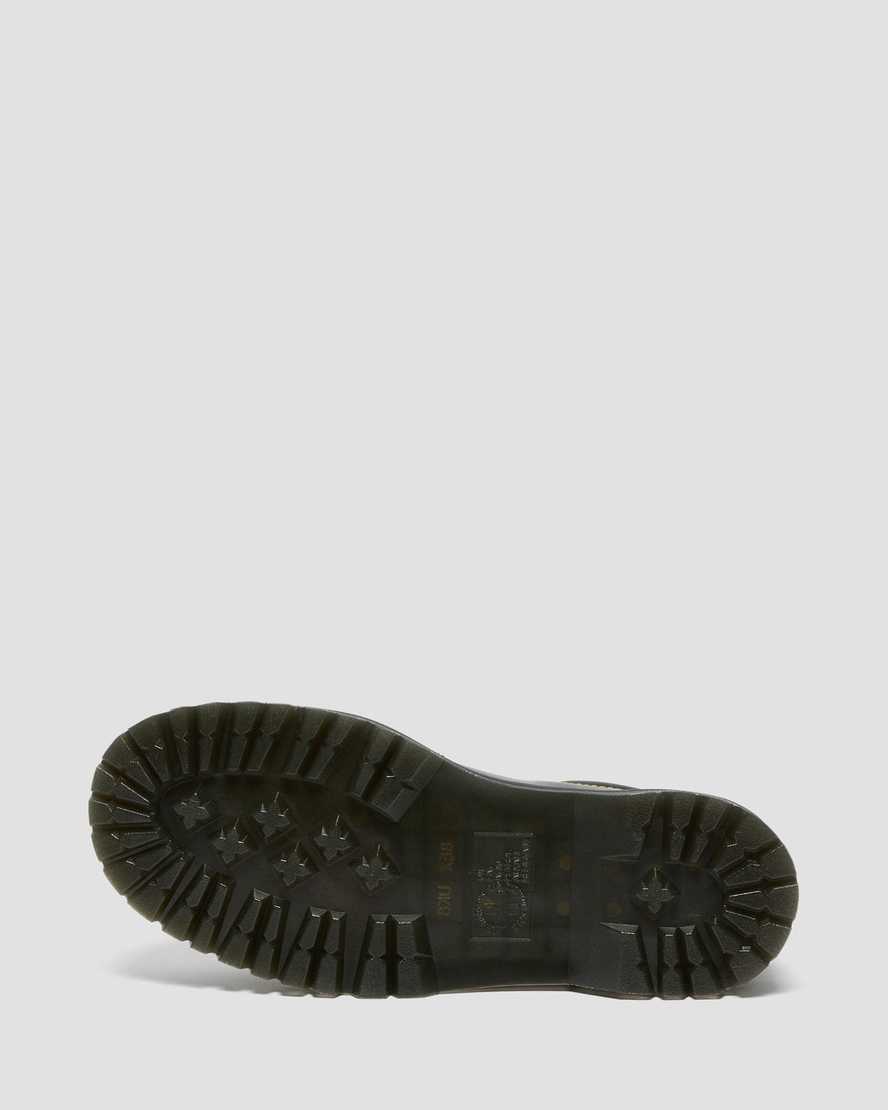 schwarze dr. martens collier schnürschuhe für herren mit plateausohle