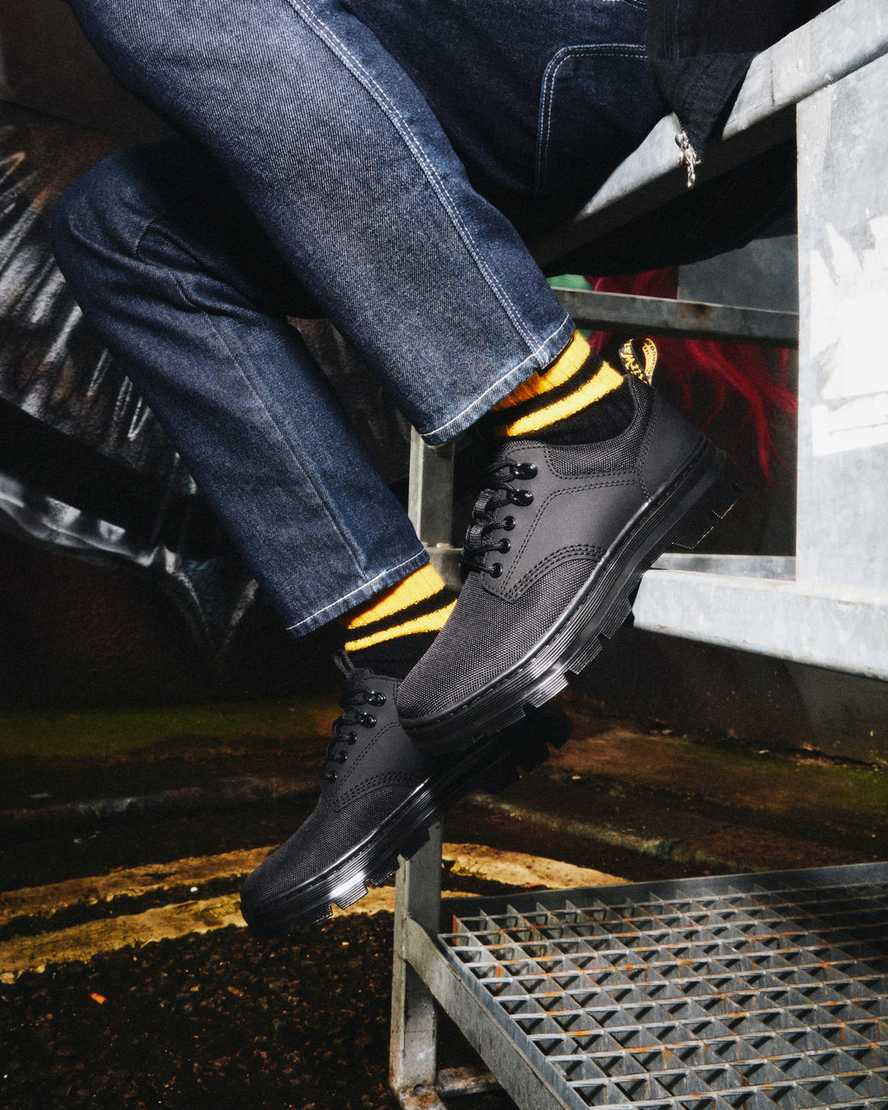schwarze dr. martens reeder mono herren-utility-schuhe
