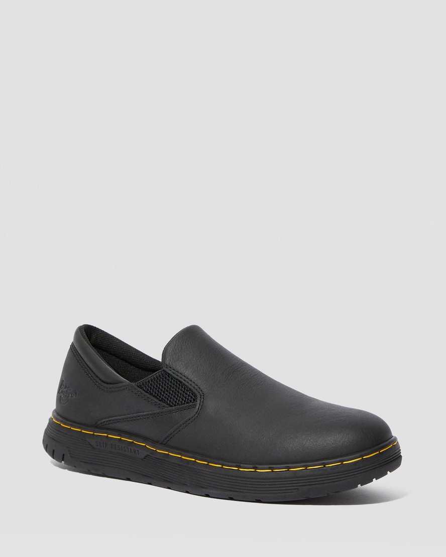 schwarze dr. martens brockley rutschfeste herren-arbeitsschuhe