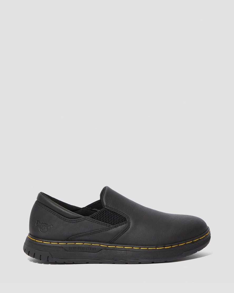 schwarze dr. martens brockley rutschfeste herren-arbeitsschuhe