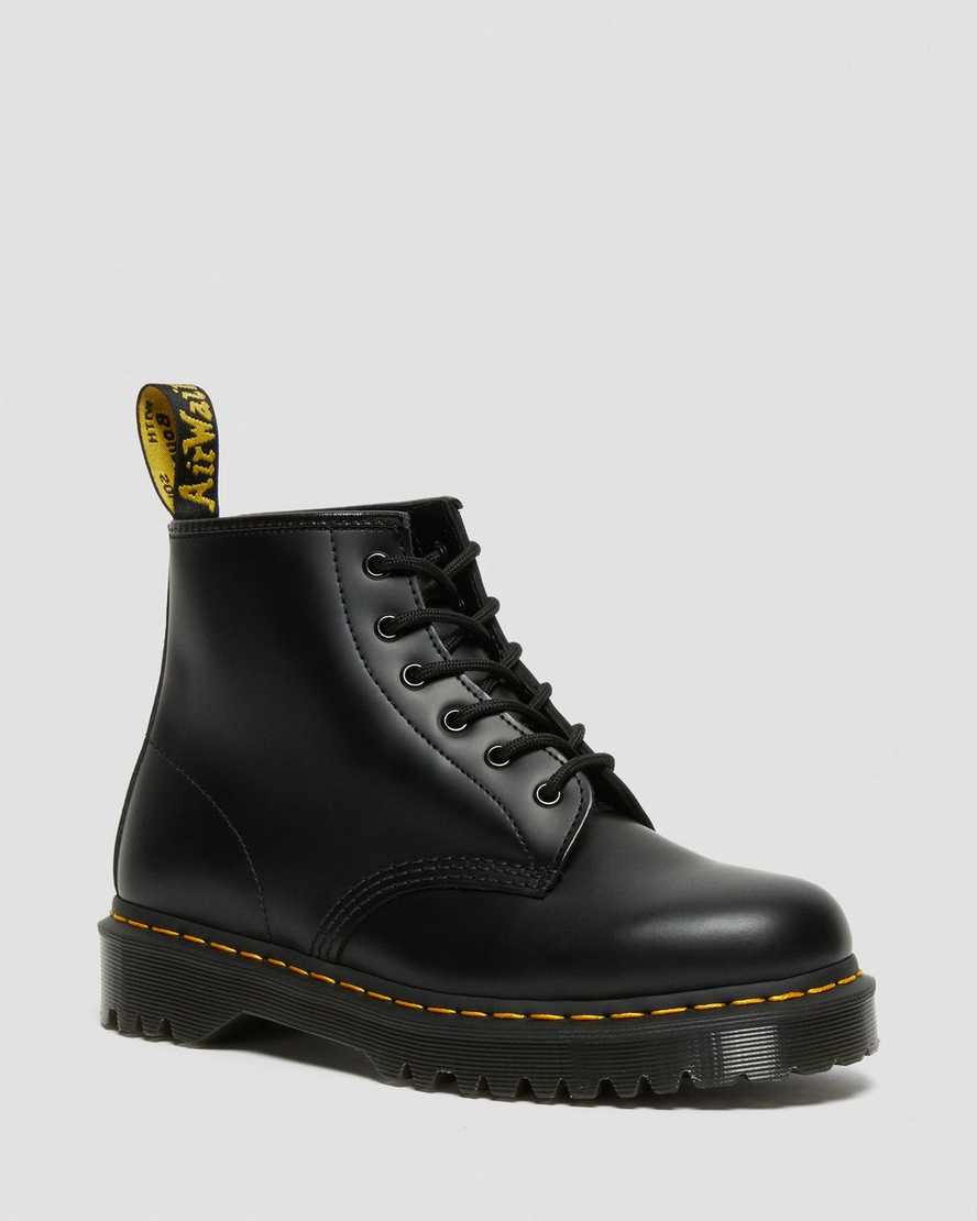 schwarze dr. martens 101 bex smooth damen-ankle-boots