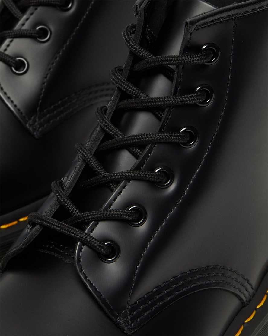 schwarze dr. martens 101 bex smooth damen-ankle-boots