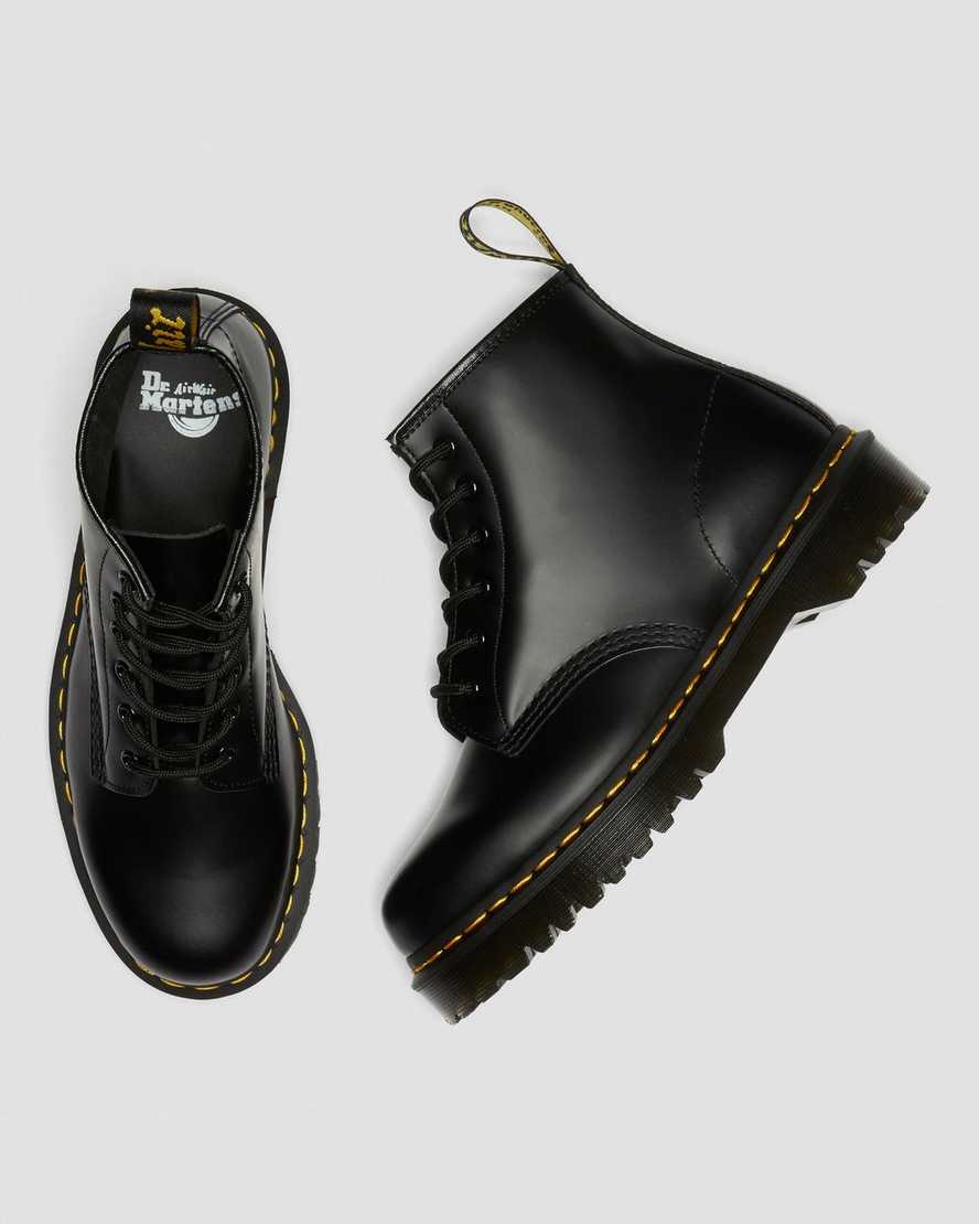 schwarze dr. martens 101 bex smooth damen-ankle-boots