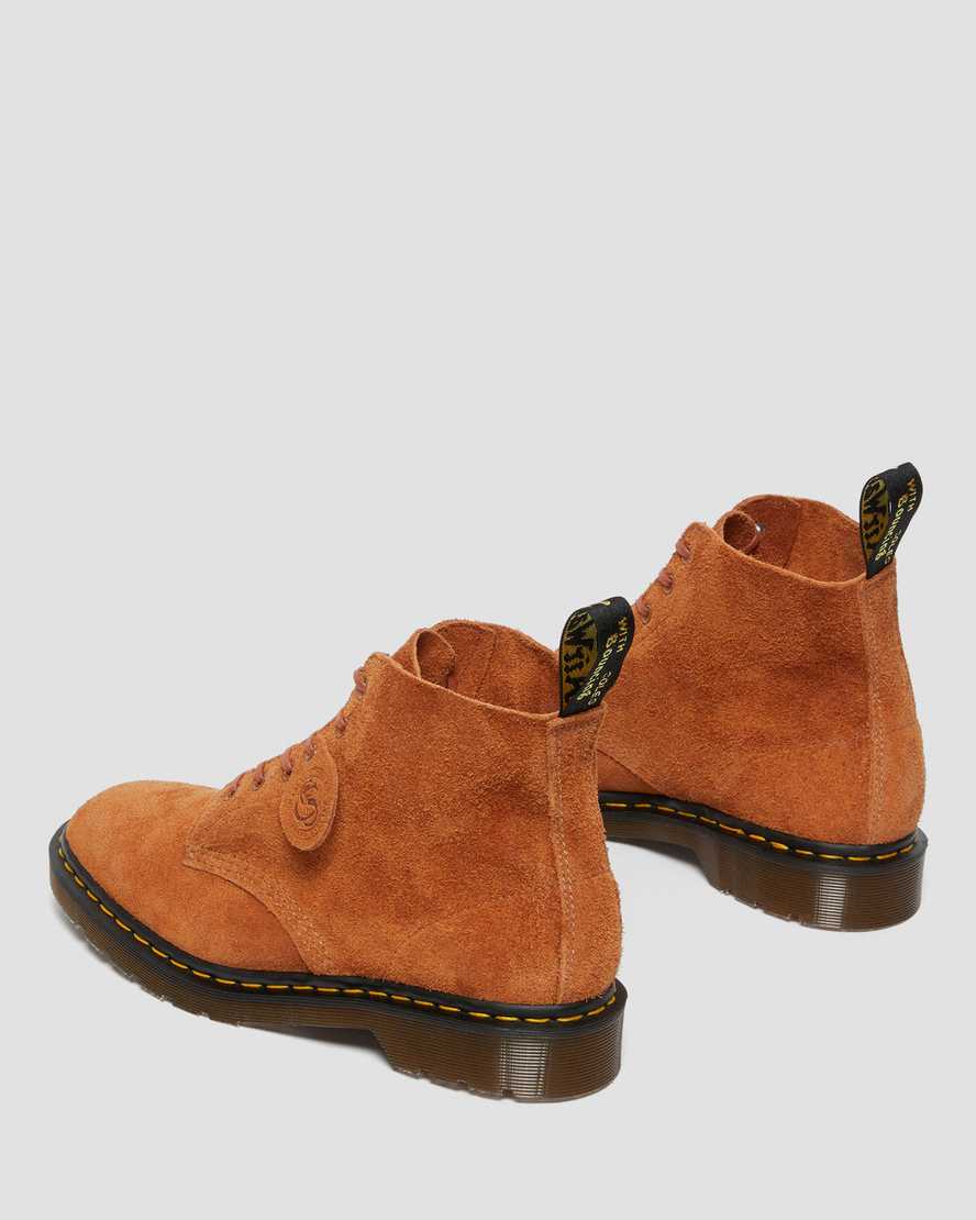 braune dr. martens 101 damen-ankle-boots
