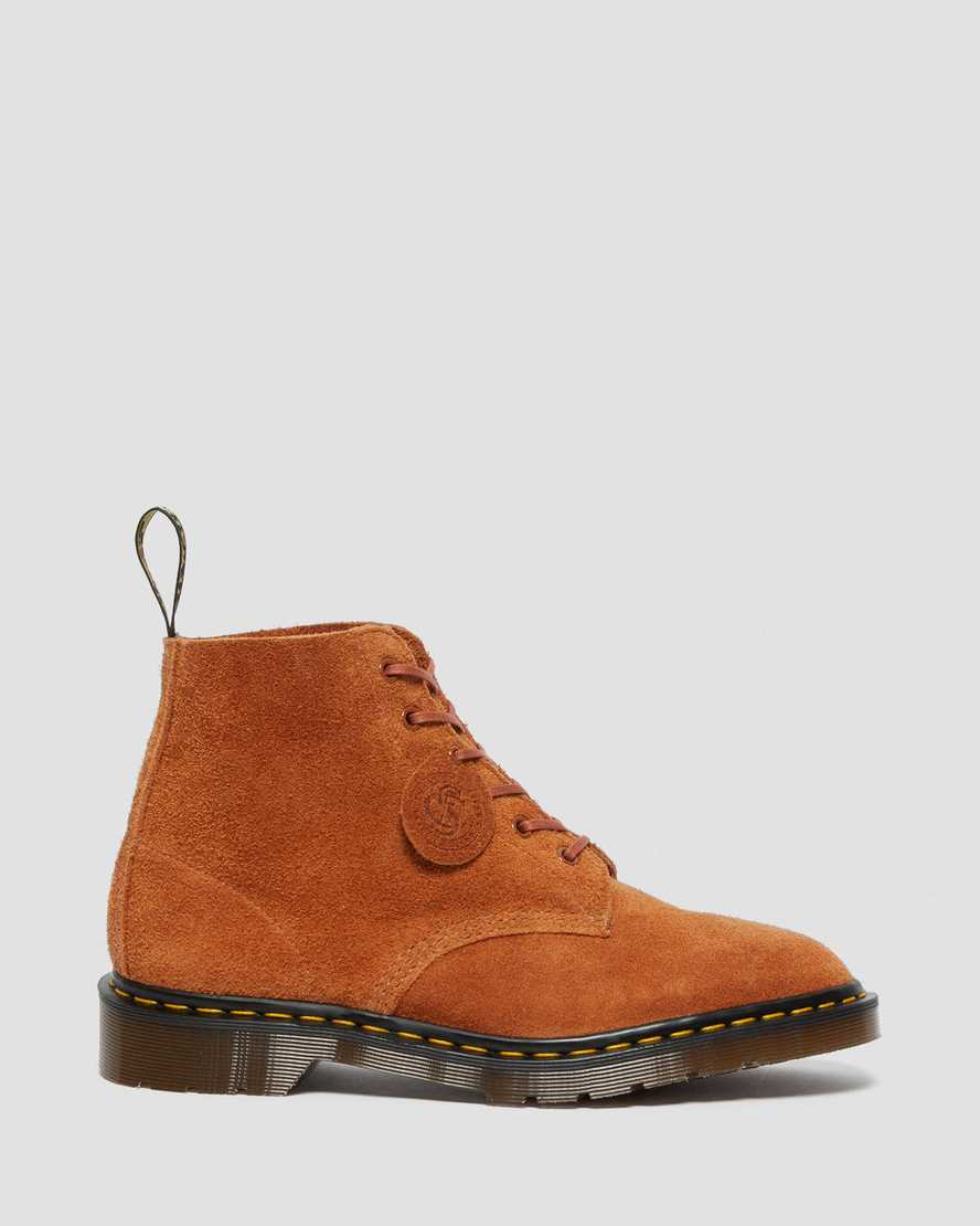 braune dr. martens 101 damen-ankle-boots