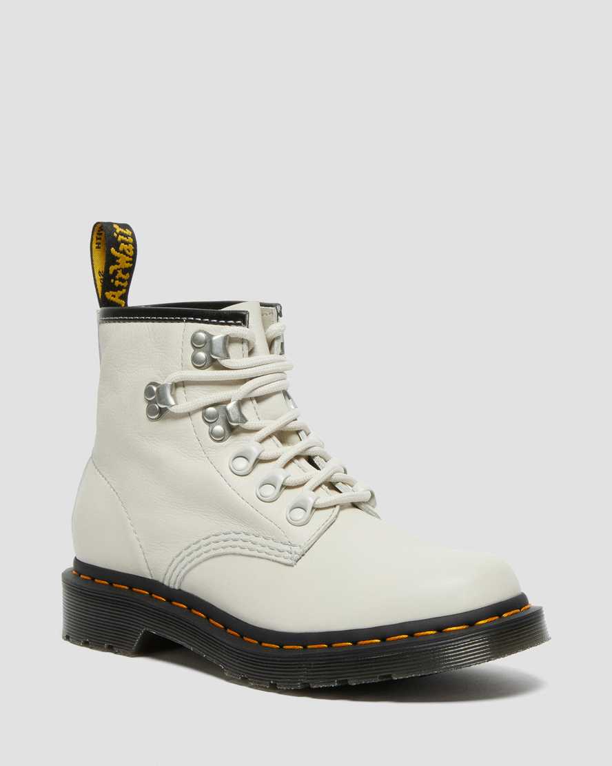 braune dr. martens 101 hardware virginia damen-ankle-boots