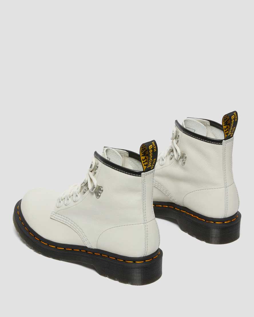 braune dr. martens 101 hardware virginia damen-ankle-boots