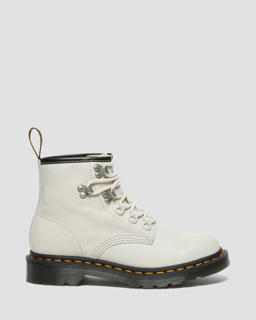 braune dr. martens 101 hardware virginia damen-ankle-boots