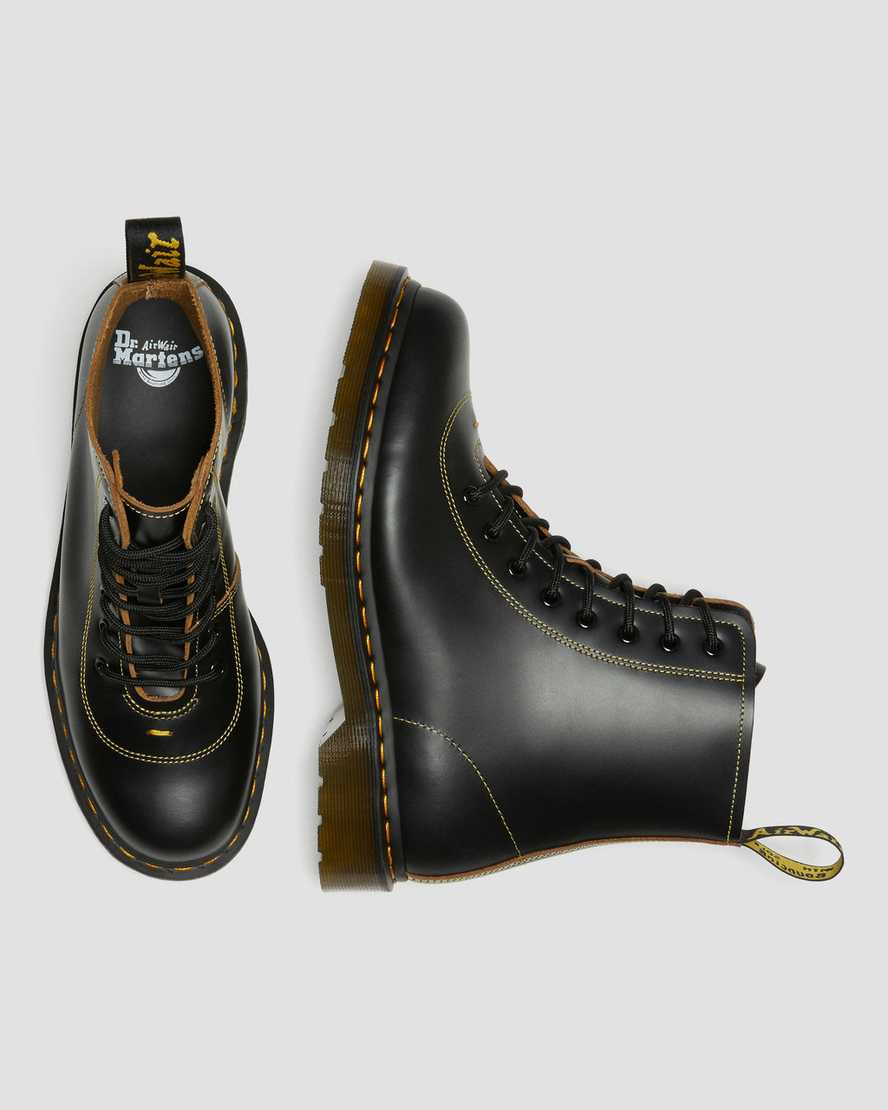 schwarze dr. martens pharamond vintage smooth damen-ankle-boots