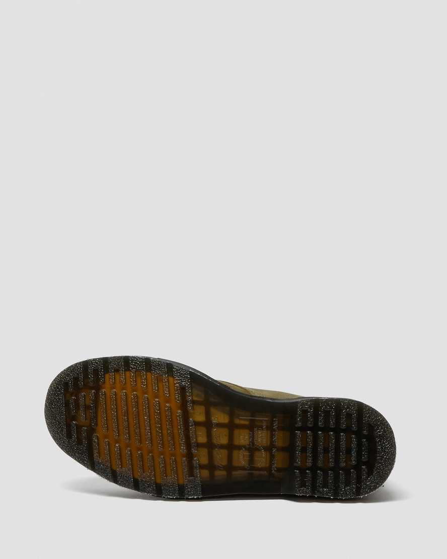 olivgrüne dr. martens 1460 pascal titan damen-freizeitstiefel hergestellt in england