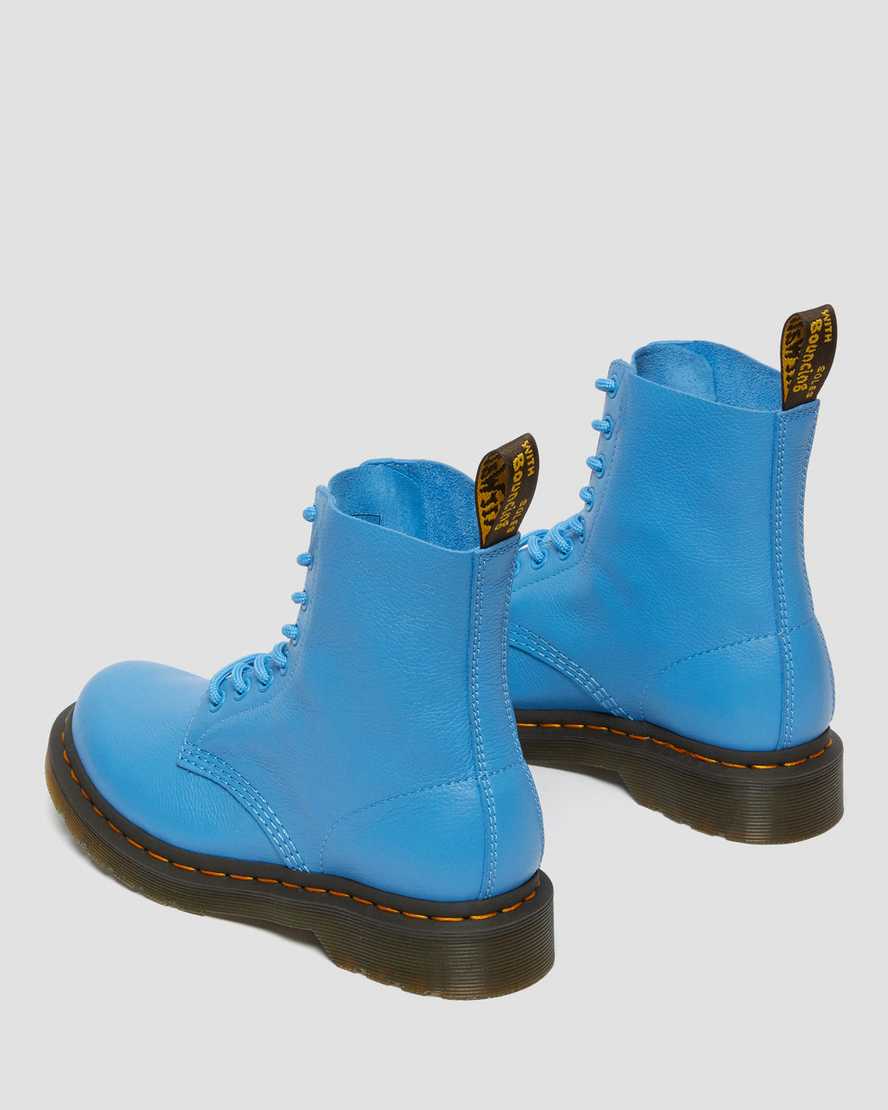 blaue dr. martens 1460 pascal virginia damen-freizeitstiefel