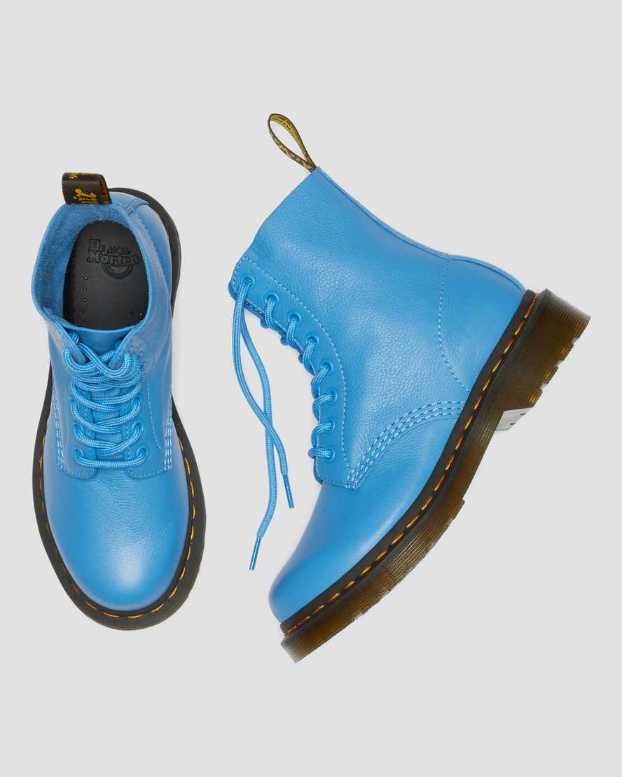 blaue dr. martens 1460 pascal virginia damen-freizeitstiefel
