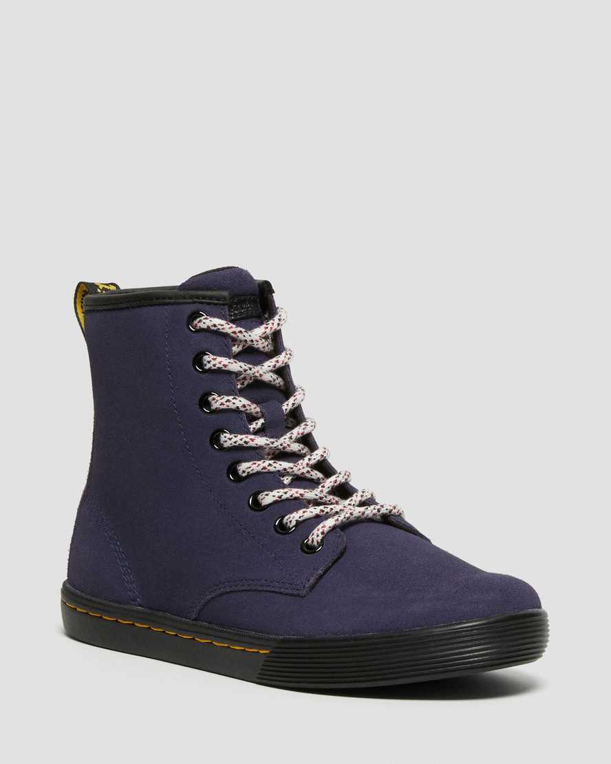 blaue dr. martens sheridan damen-freizeitstiefel