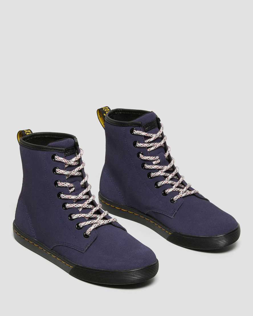 blaue dr. martens sheridan damen-freizeitstiefel