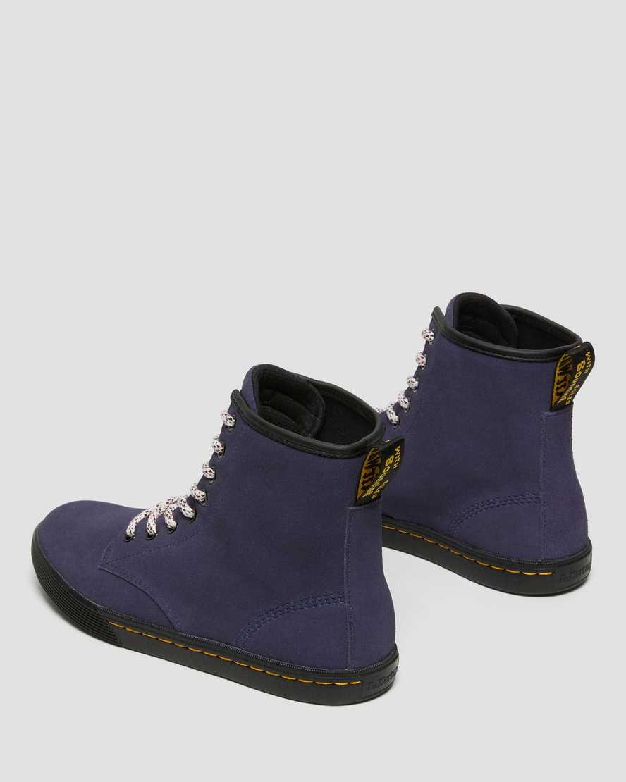 blaue dr. martens sheridan damen-freizeitstiefel