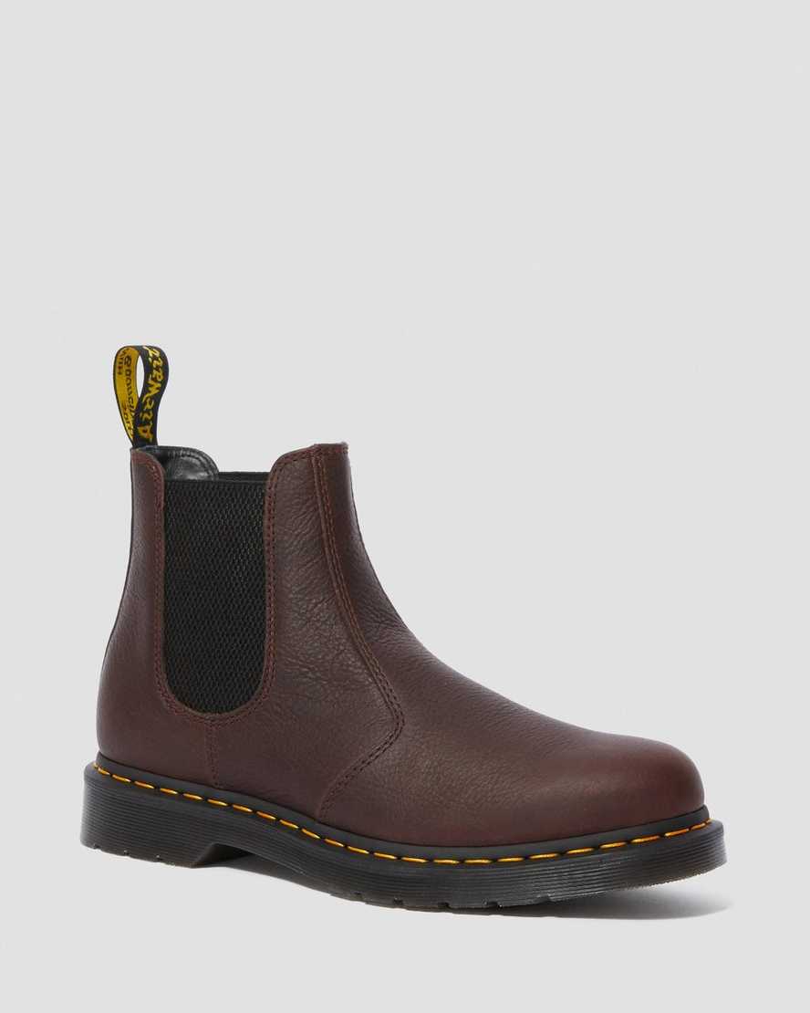 braune dr. martens 2976 ambassador chelsea boots für damen