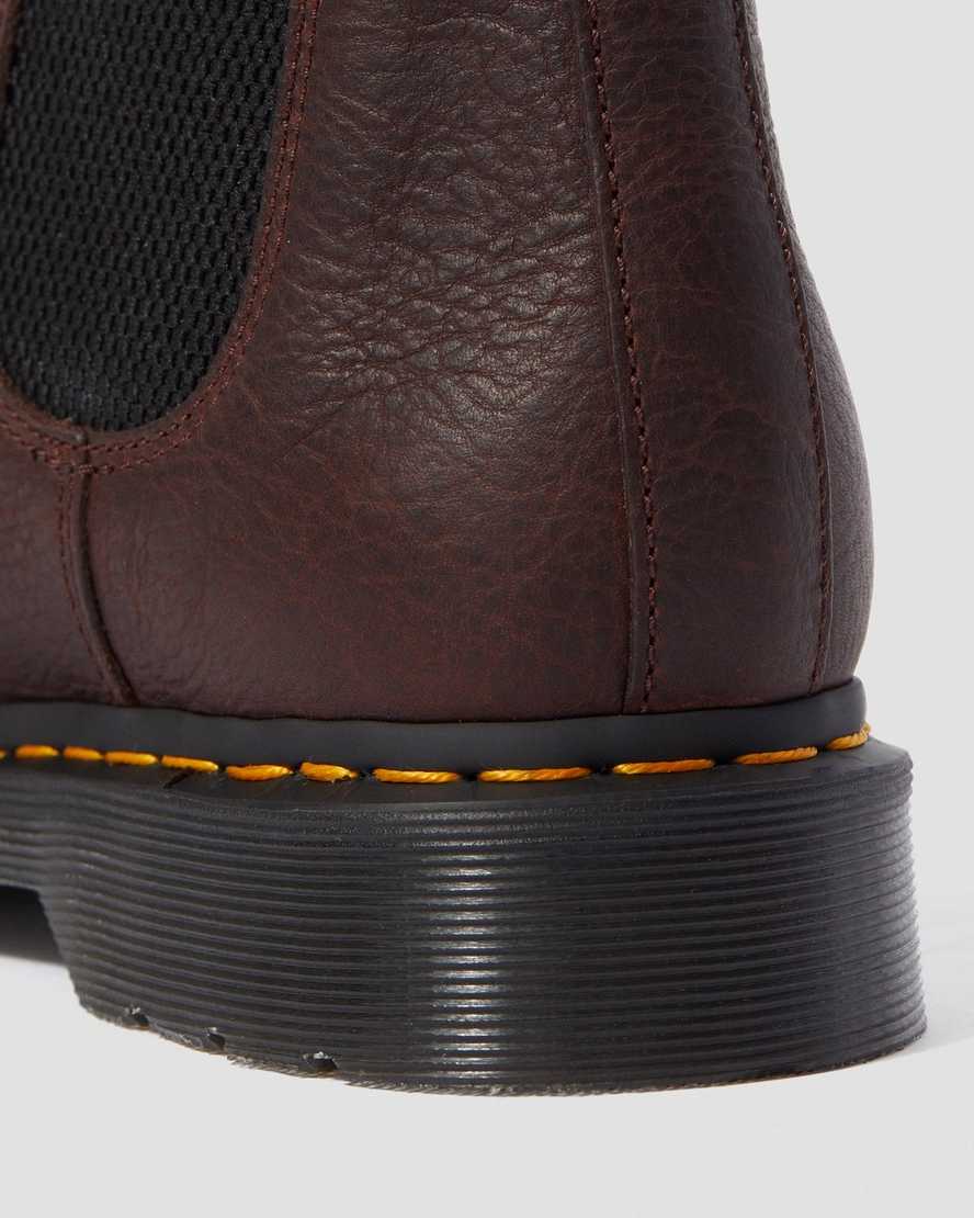 braune dr. martens 2976 ambassador chelsea boots für damen