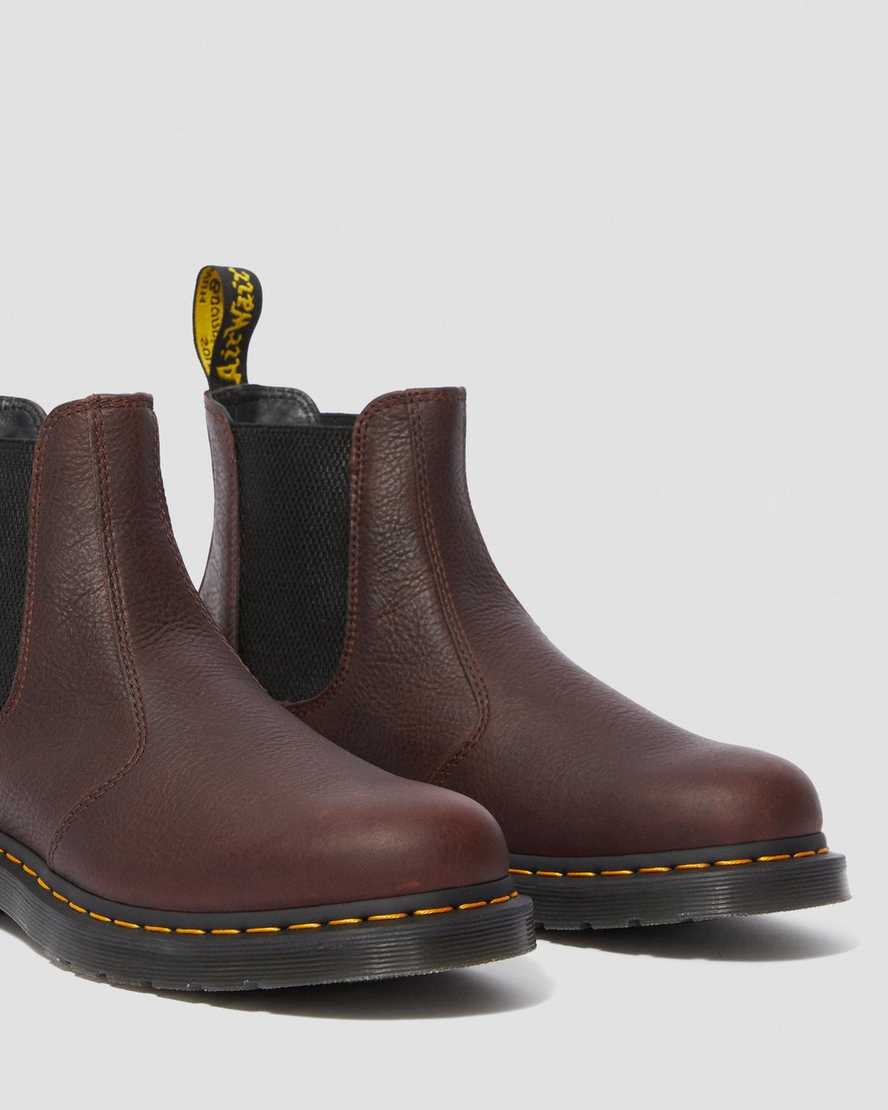 braune dr. martens 2976 ambassador chelsea boots für damen